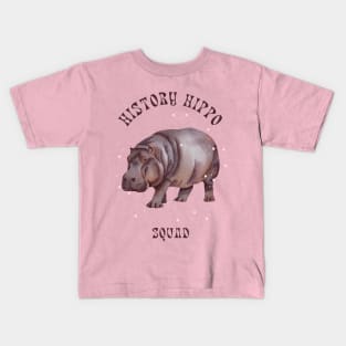 History Hippo (2) Kids T-Shirt